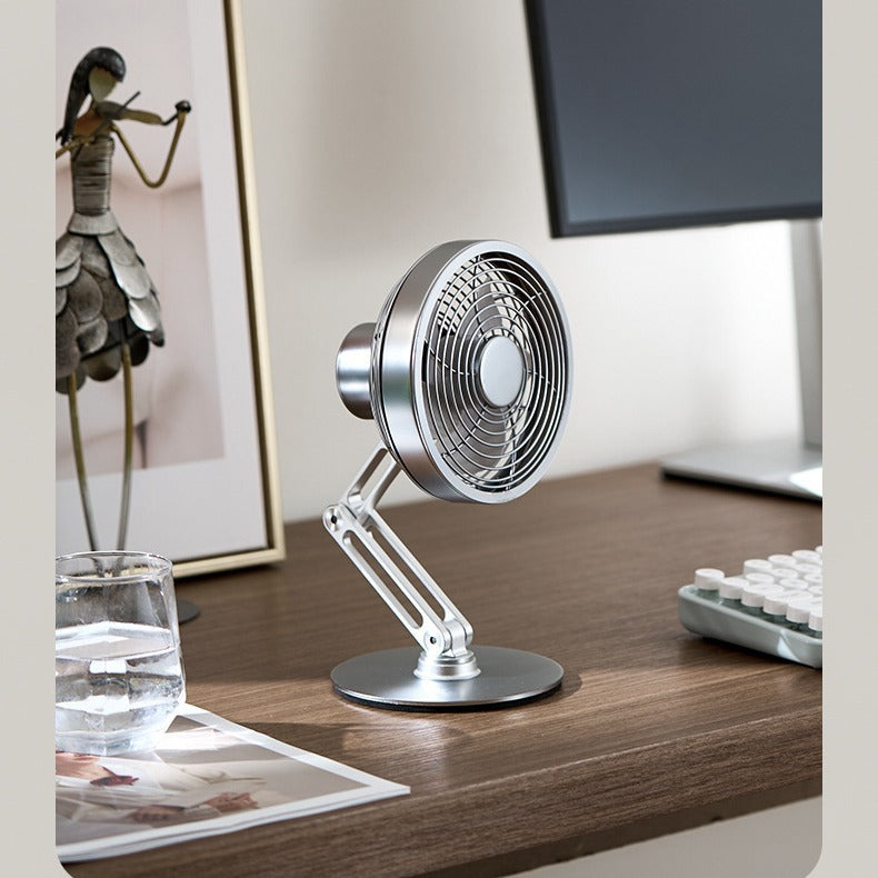 Desktop small metal fan