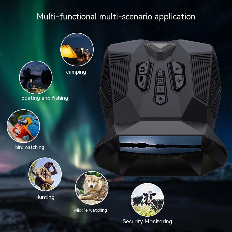 10MP Night Vision Binoculars 19x Zoom Full Color 1080P Sony Starlight Range 800M Rechargeable for Adventure Wildlife Camping
