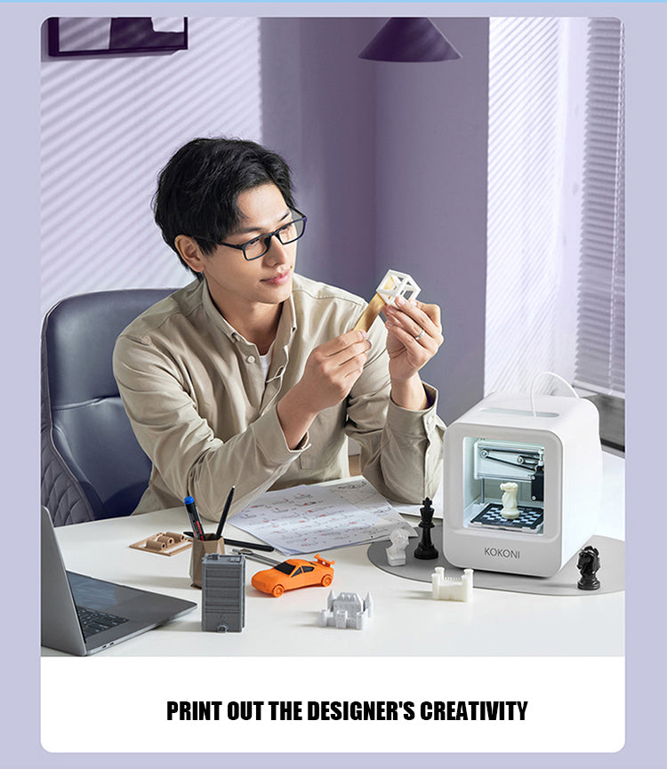 Mini 3D Printer photo modeling Rich model library