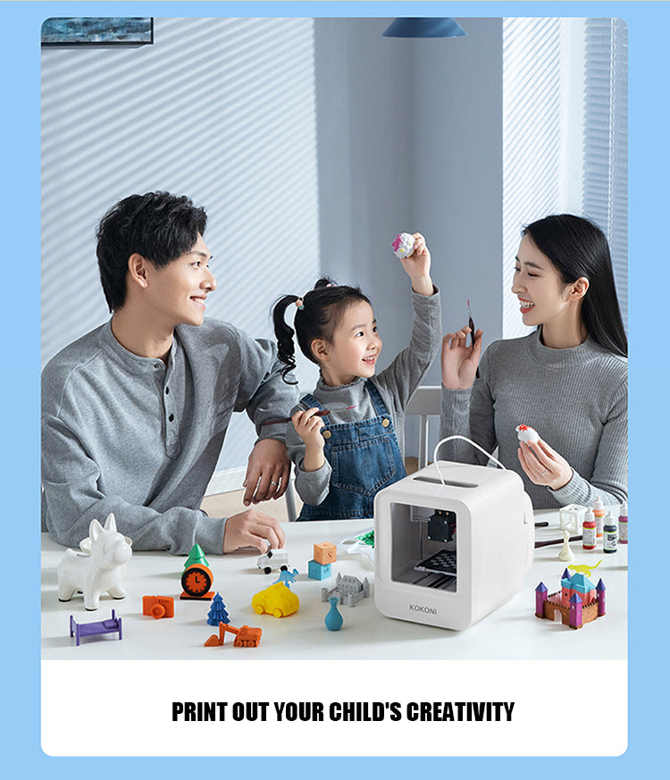 Mini 3D Printer photo modeling Rich model library