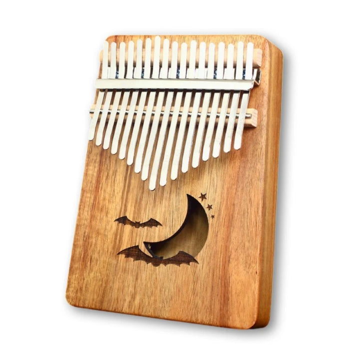 17 Keys Kalimba Thumb Piano - Halloween Bat Koa Wood - Beginner