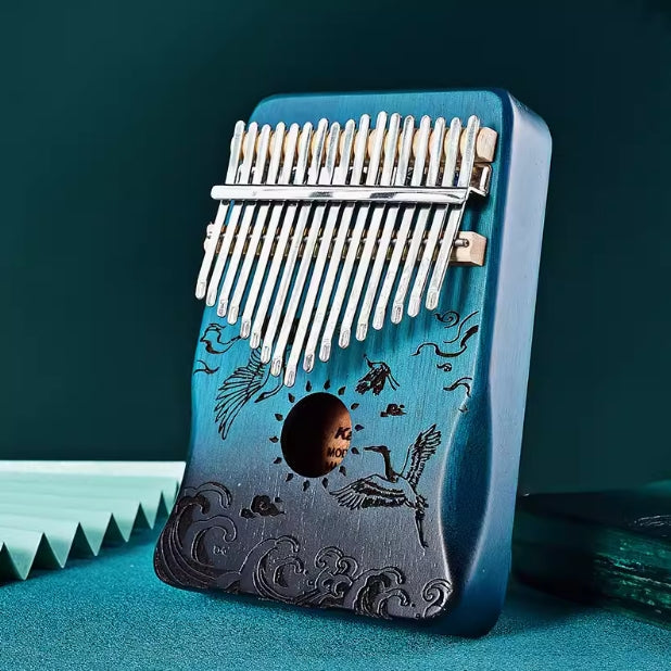17/21 Keys Kalimba Crane Goose Mahogany Thumb Piano with Hand Rest