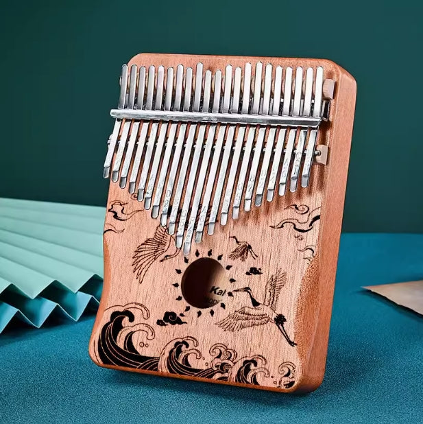 17/21 Keys Kalimba Crane Goose Mahogany Thumb Piano with Hand Rest