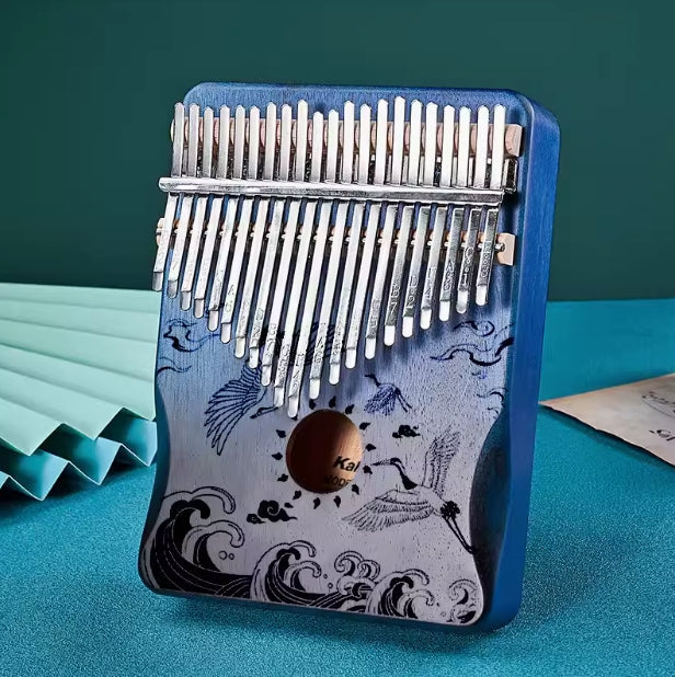17/21 Keys Kalimba Crane Goose Mahogany Thumb Piano with Hand Rest