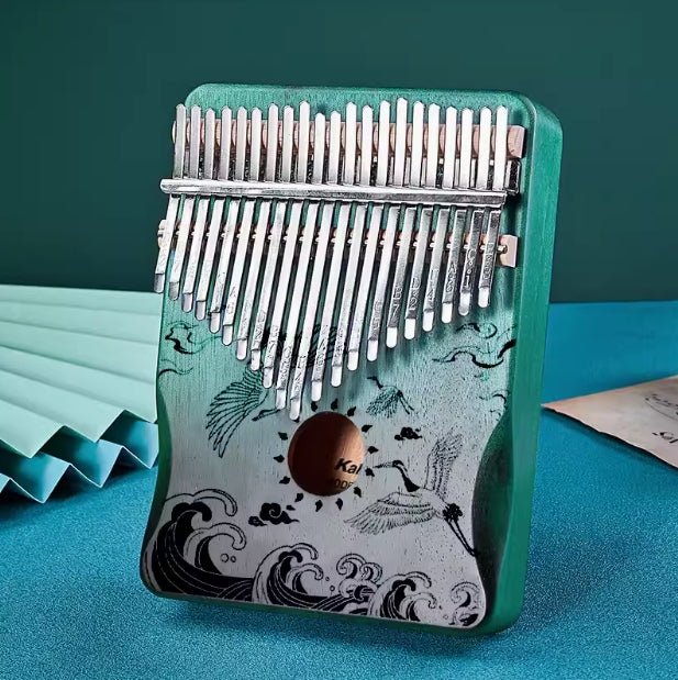 17/21 Keys Kalimba Crane Goose Mahogany Thumb Piano with Hand Rest