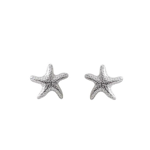 S925 Silver Starfish Stud Earrings