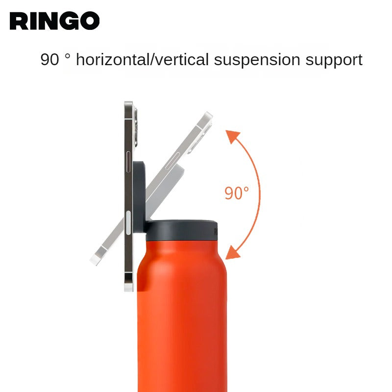 Ringo Thermos Cup Water cup Stainless steel sports kettle Magnetic magsafe mobile phone stand Watch TV photo cup