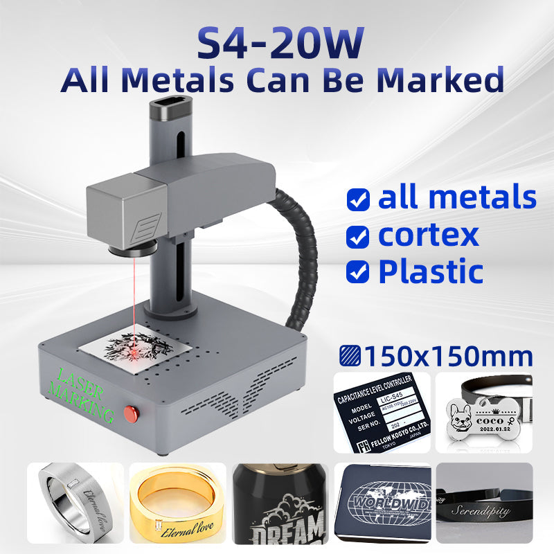 Metal jewelry nameplate stainless steel laser engraving machine S4