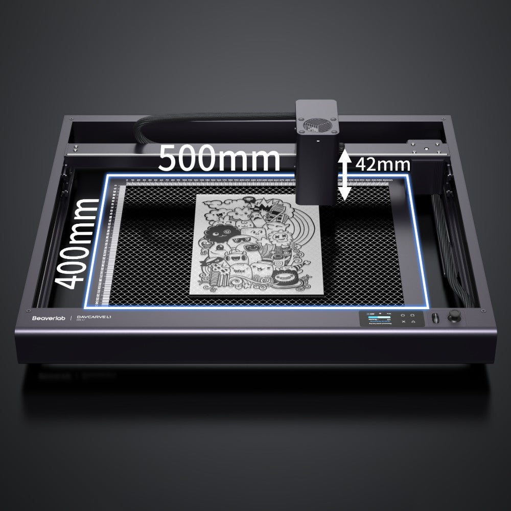 Large-area laser engraving, cutting and painting Davcarve L1 Deluxe Kit
