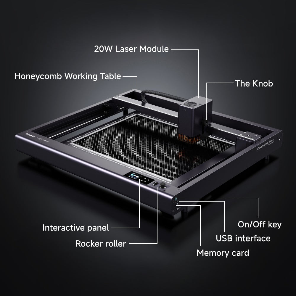 Large-area laser engraving, cutting and painting Davcarve L1 Deluxe Kit