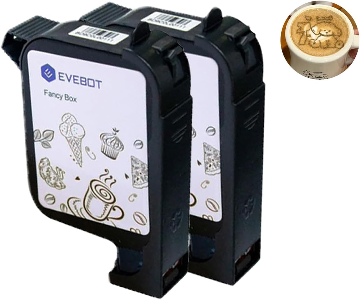 High Speed Coffee Printer Ink Cartridge Replacement for EB-Pro, Printing Exquisite Patterned Coffee Latte Art,