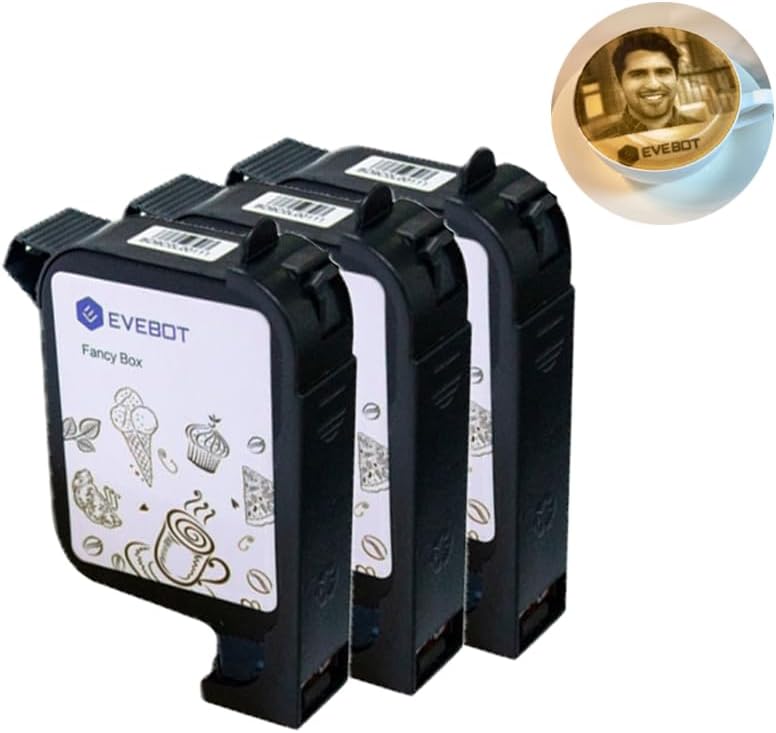 High Speed Coffee Printer Ink Cartridge Replacement for EB-Pro, Printing Exquisite Patterned Coffee Latte Art,