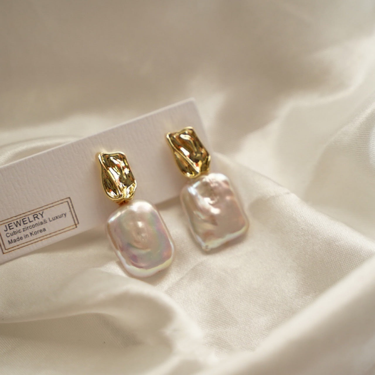 Natural Baroque Pearl Earrings